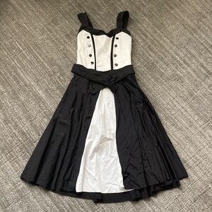 Kelle Teen Black and White Dance Costume